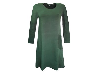Zelené šaty z teplákoviny - vel.38