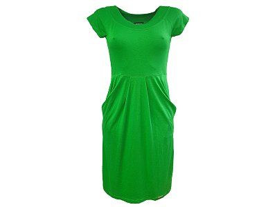 Zelené kapsové šaty - vel.38
