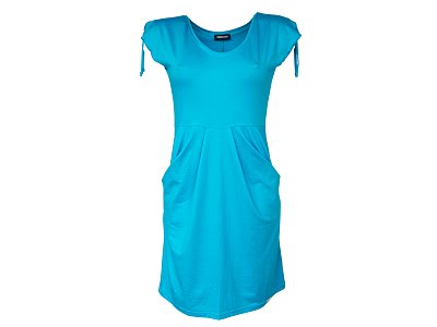 Modré kapsové šaty - vel.38