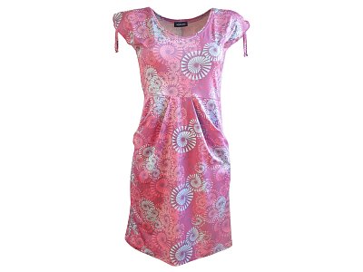 Letní šaty v růžové  barvě - vel.42