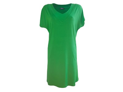 Šaty do A v zelené  barvě - vel.38