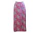 Dlouhá růžová letní sukně s tiskem - vel.44