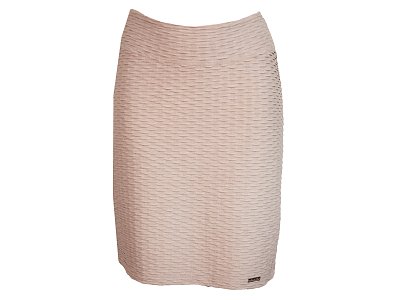 Světlá sukně s plastickým vzorem - vel.44