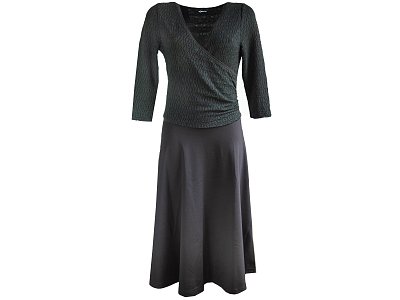 Černé šaty se širokou sukní - vel.38